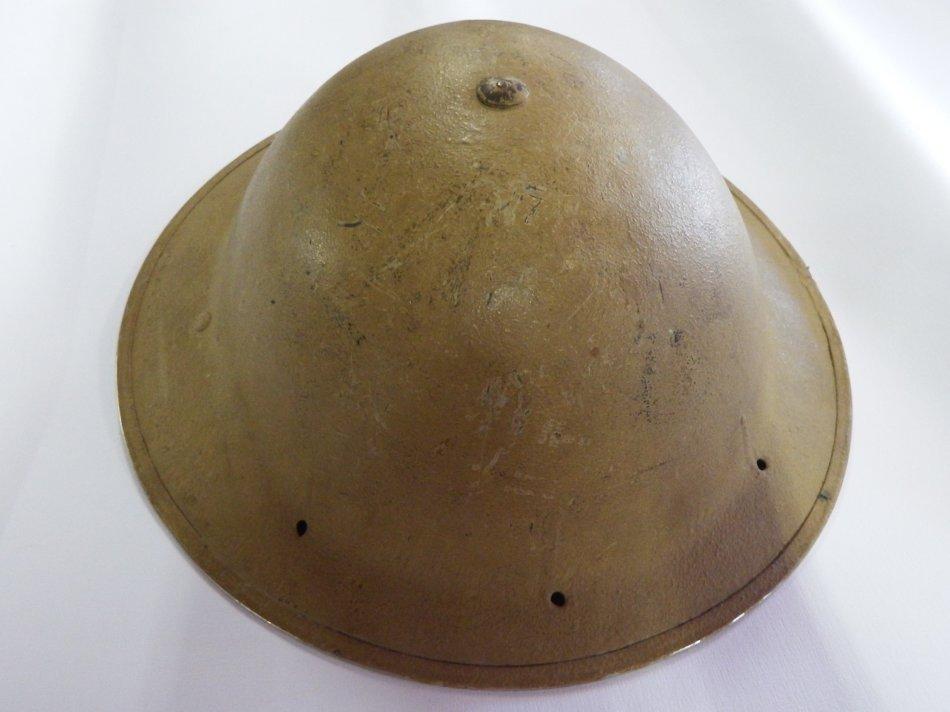 Headgear WW2 South Africa brodie helmet Size 53cm was listed